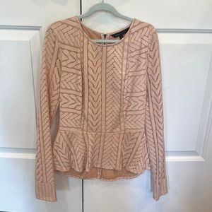 BCBGMAXAZRIA peplum top